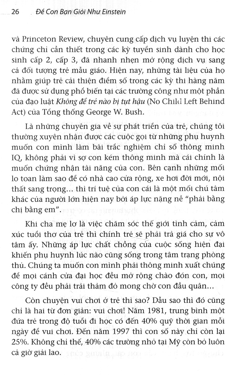để con bạn giỏi như einstein