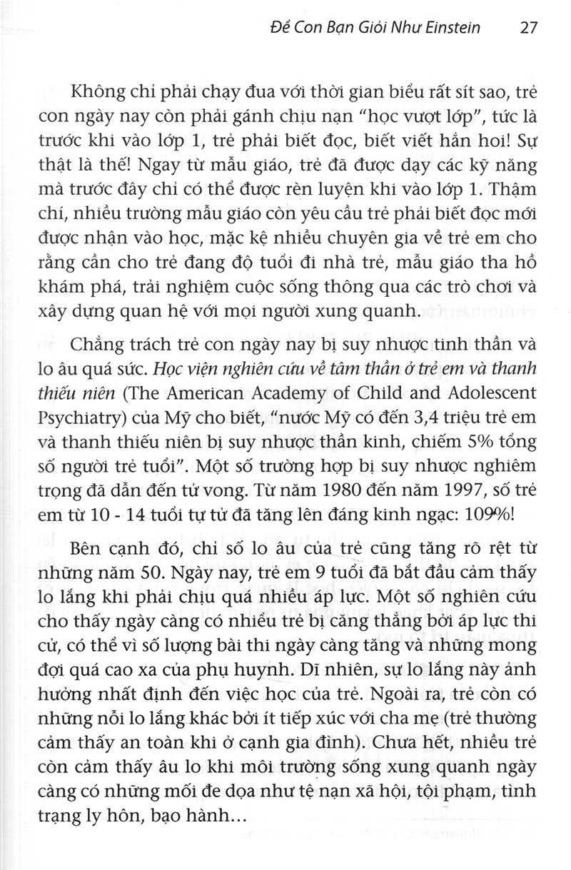 để con bạn giỏi như einstein