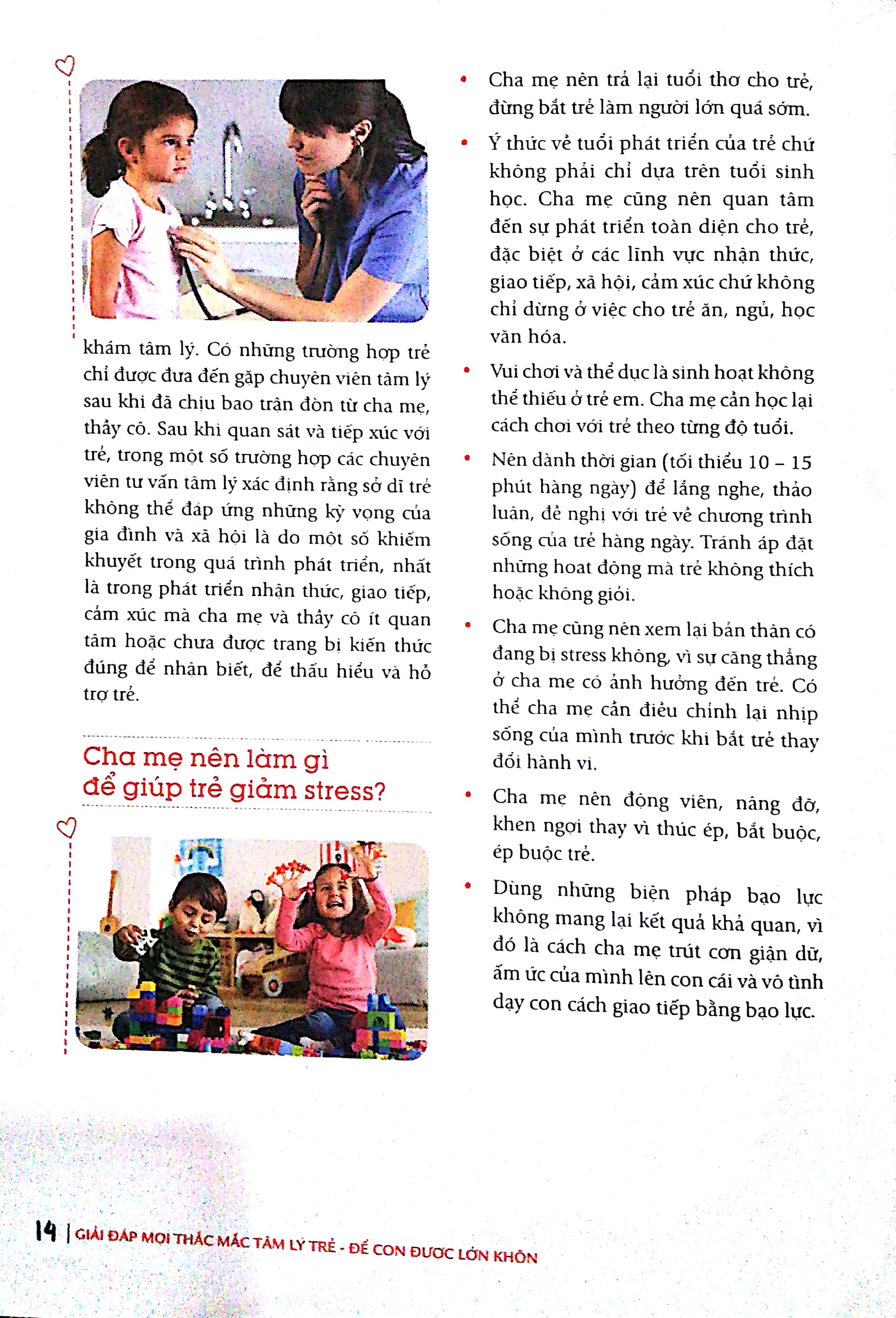 để con được lớn khôn