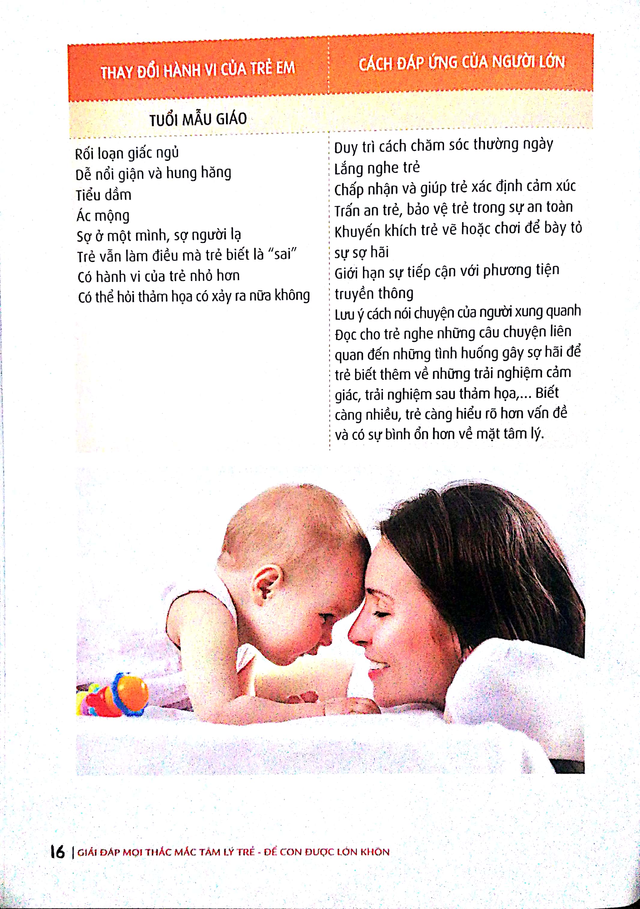 để con được lớn khôn