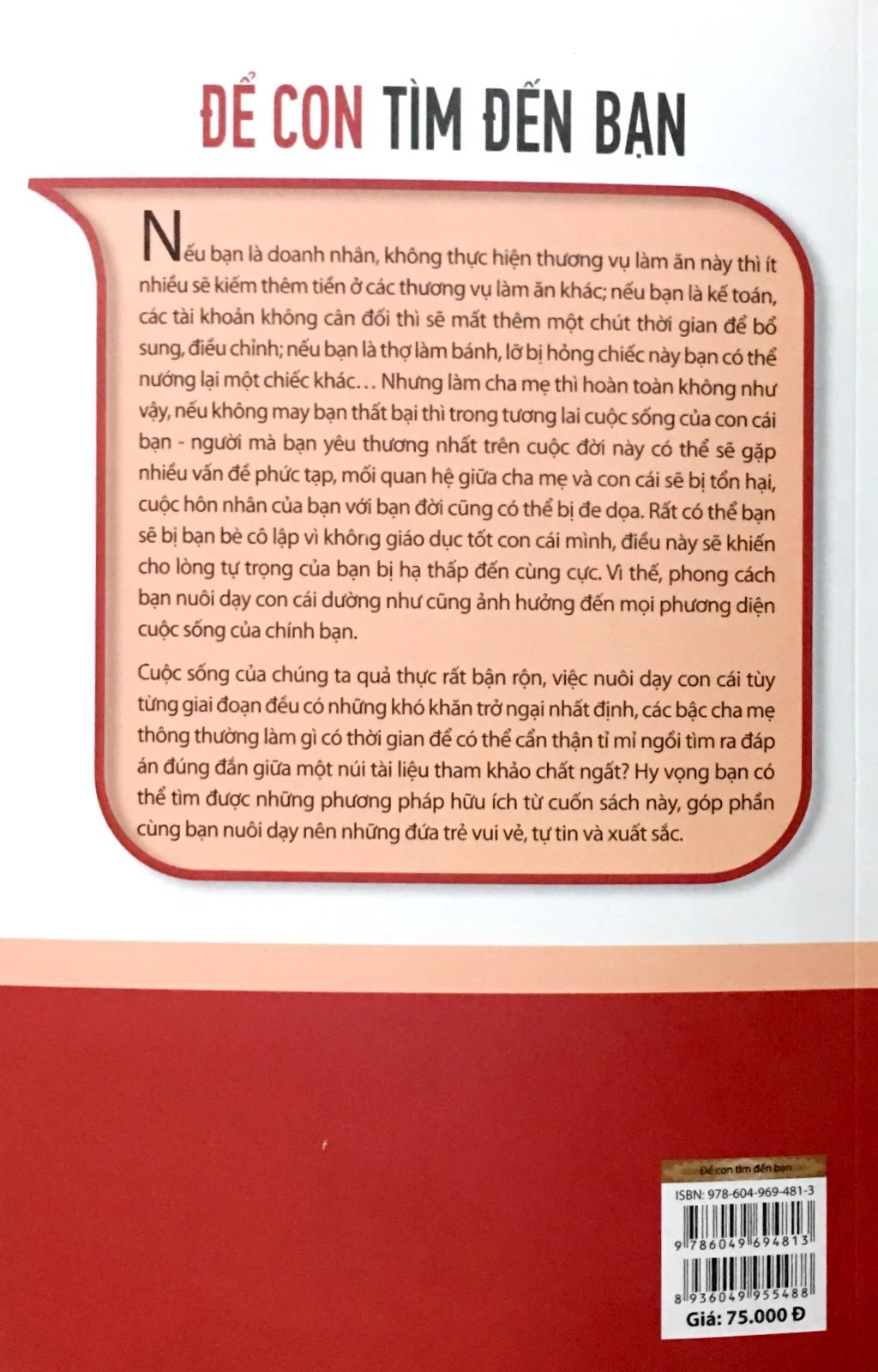 để con tìm đến bạn