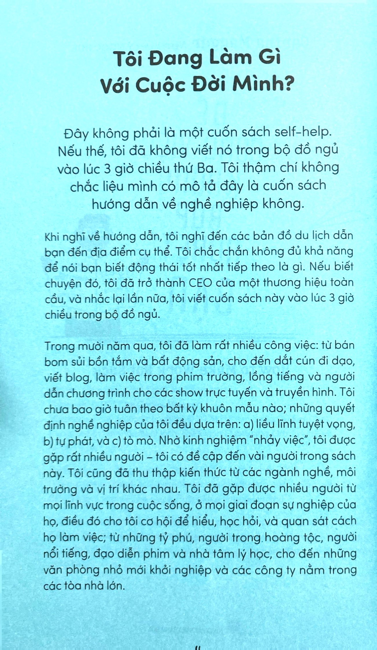 để công việc không "bóp nghẹt " bạn