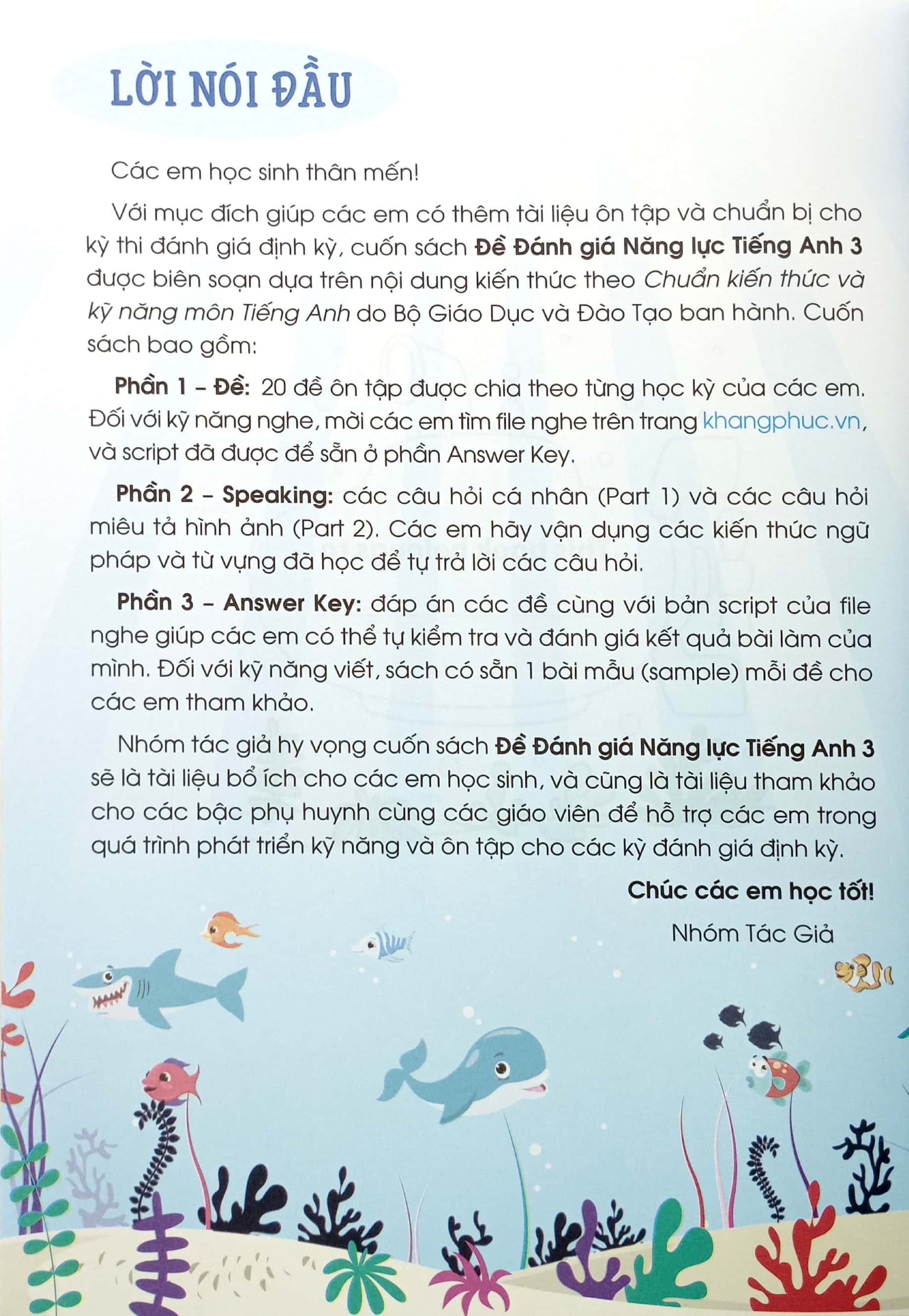 đề đánh giá năng lực tiếng anh 3 (theo chương trình giáo dục phổ thông mới)