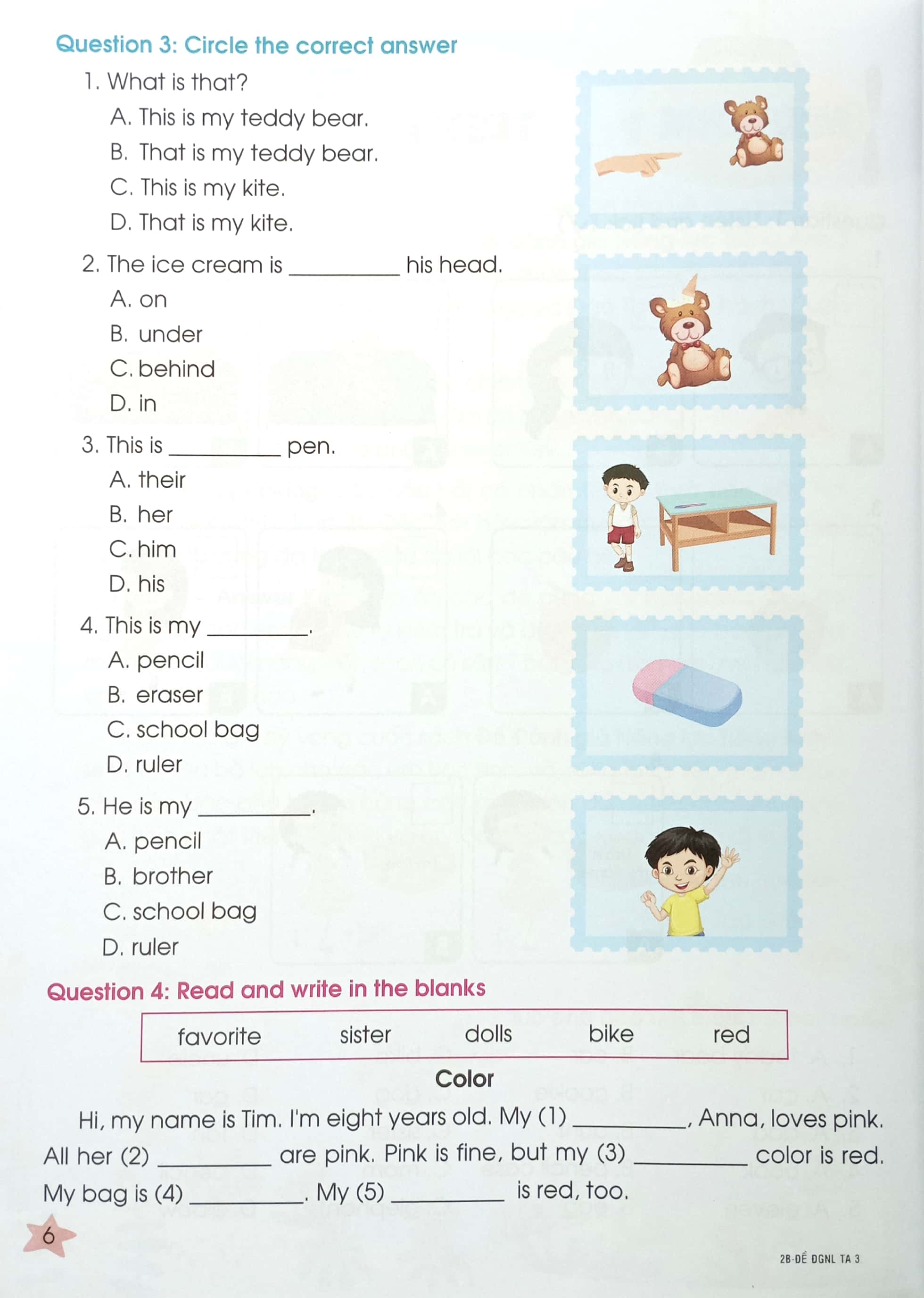 đề đánh giá năng lực tiếng anh 3 (theo chương trình giáo dục phổ thông mới)