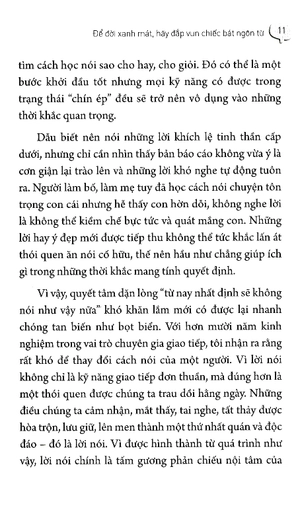 để đời xanh mát, hãy đắp vun chiếc bát cuộc đời