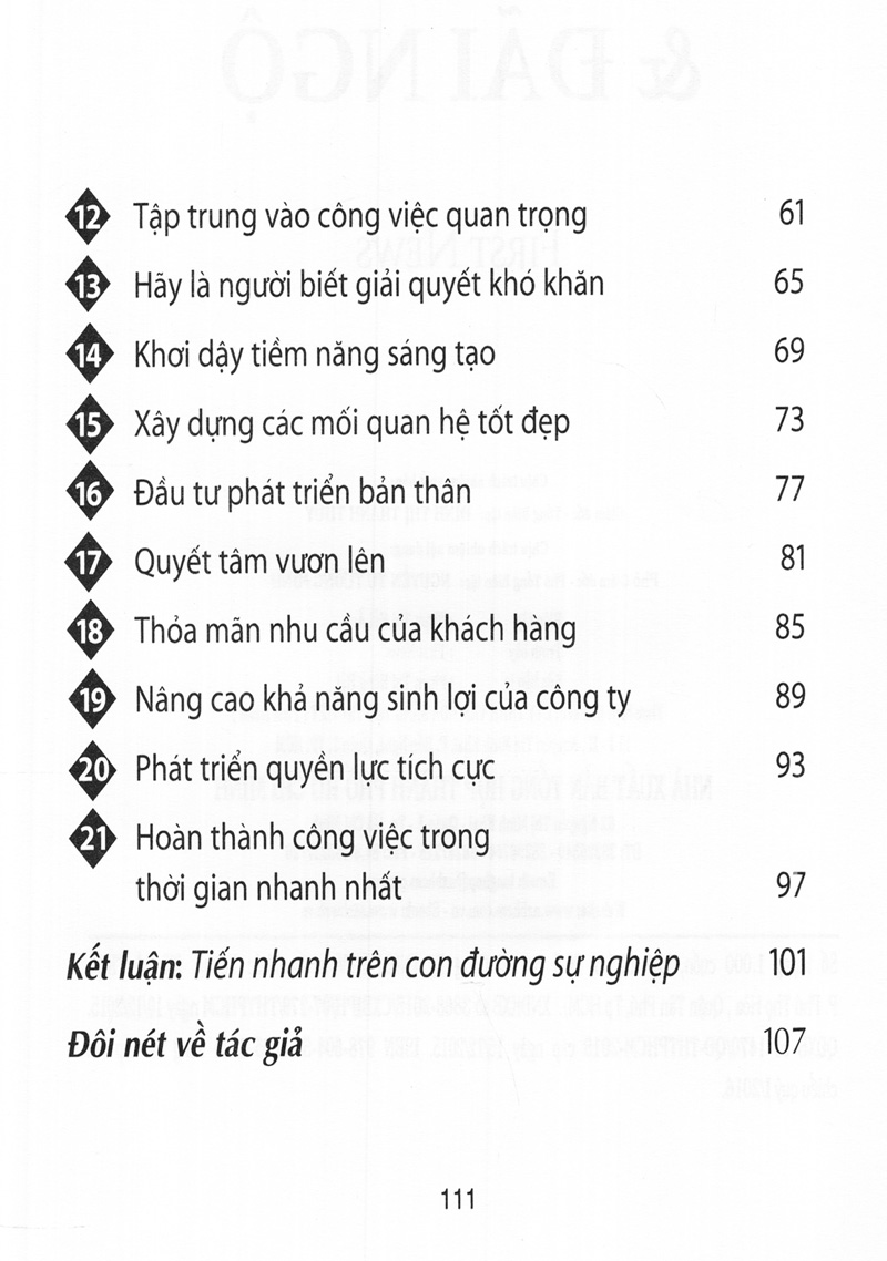để được trọng dụng & đãi ngộ (tái bản 2017)