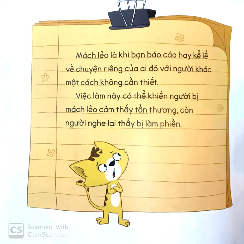 để em luôn ngoan ngoãn - vì sao tớ không nên mách lẻo?