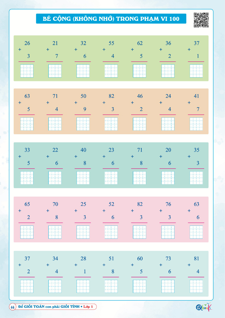 để giỏi toán con phải giỏi tính 1 (dành cho học sinh lớp 1) (tái bản 2024)