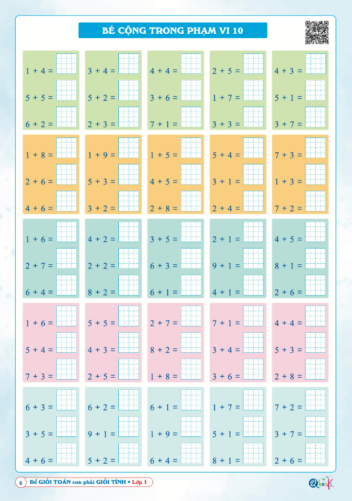 để giỏi toán con phải giỏi tính 1 (dành cho học sinh lớp 1) (tái bản 2024)