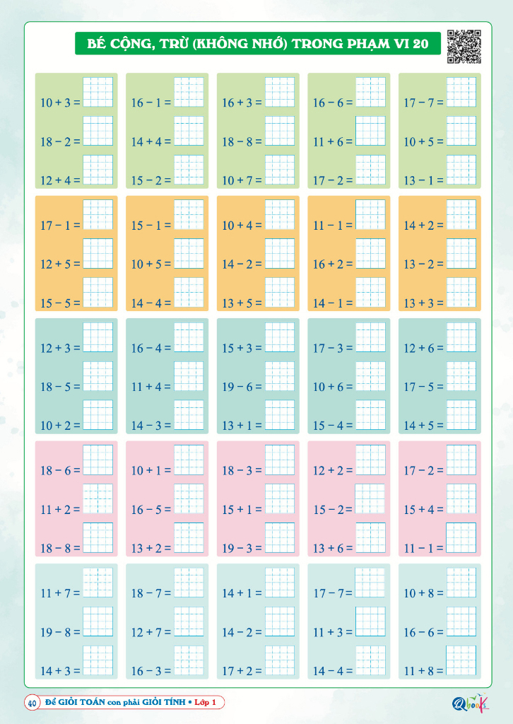 để giỏi toán con phải giỏi tính 1 (dành cho học sinh lớp 1) (tái bản 2024)