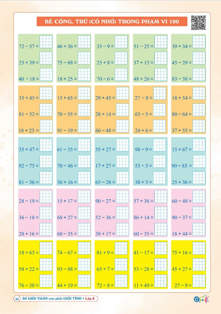 để giỏi toán con phải giỏi tính 2 (dành cho học sinh lớp 2) (tái bản 2024)