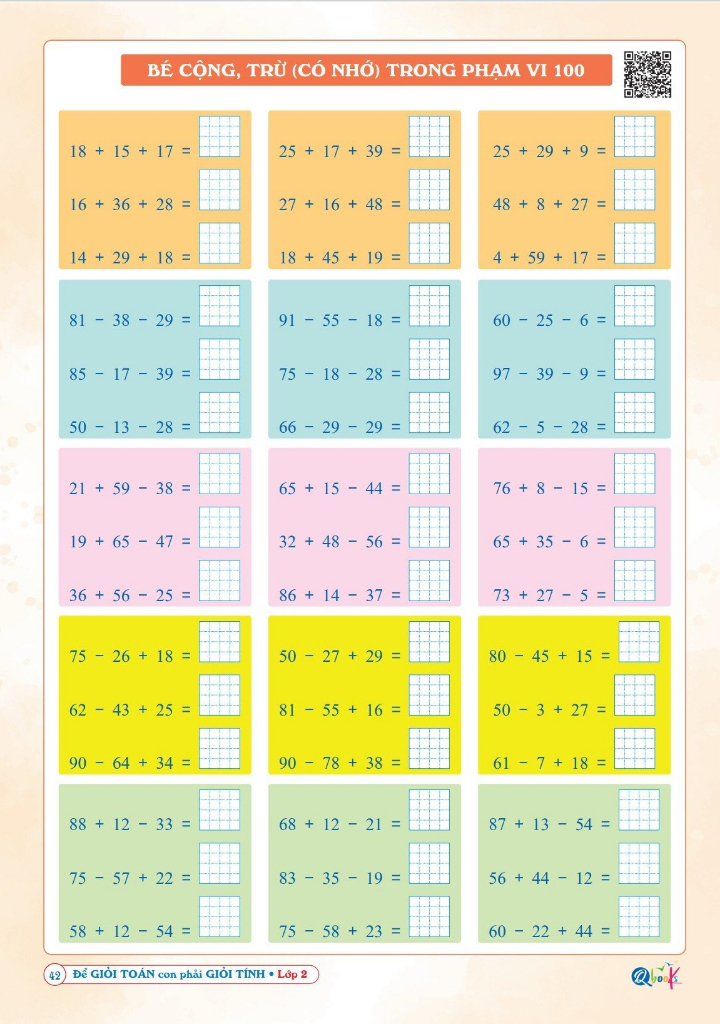 để giỏi toán con phải giỏi tính 2 (dành cho học sinh lớp 2) (tái bản 2024)