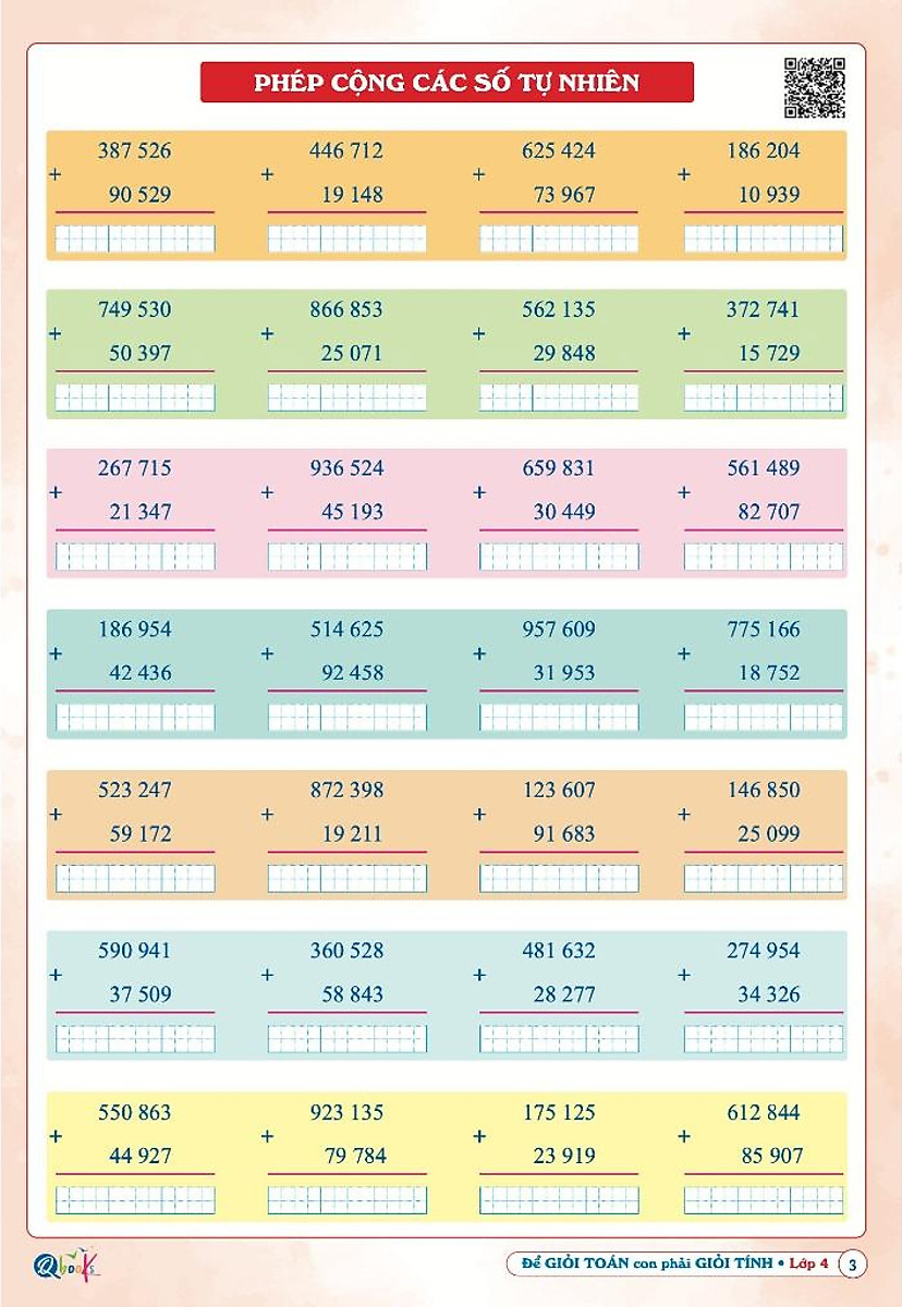 để giỏi toán con phải giỏi tính 4 - dành cho học sinh lớp 4