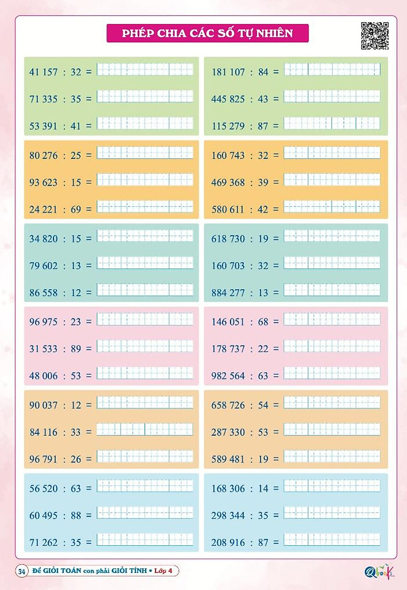để giỏi toán con phải giỏi tính 4 - dành cho học sinh lớp 4