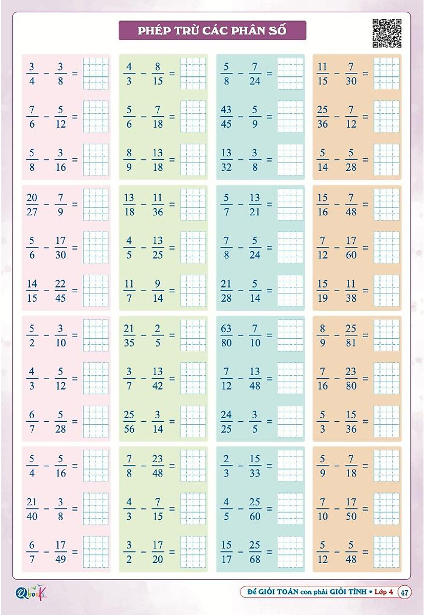 để giỏi toán con phải giỏi tính 4 - dành cho học sinh lớp 4