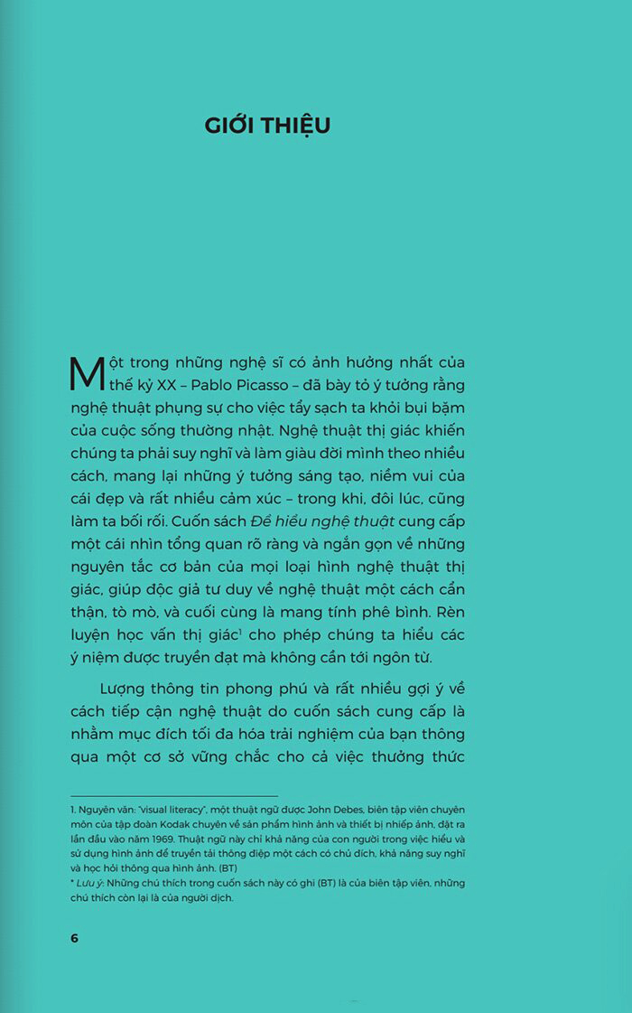 để hiểu nghệ thuật