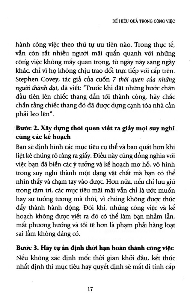 De Hieu Qua Trong Cong Viec (Tai Ban 2025)