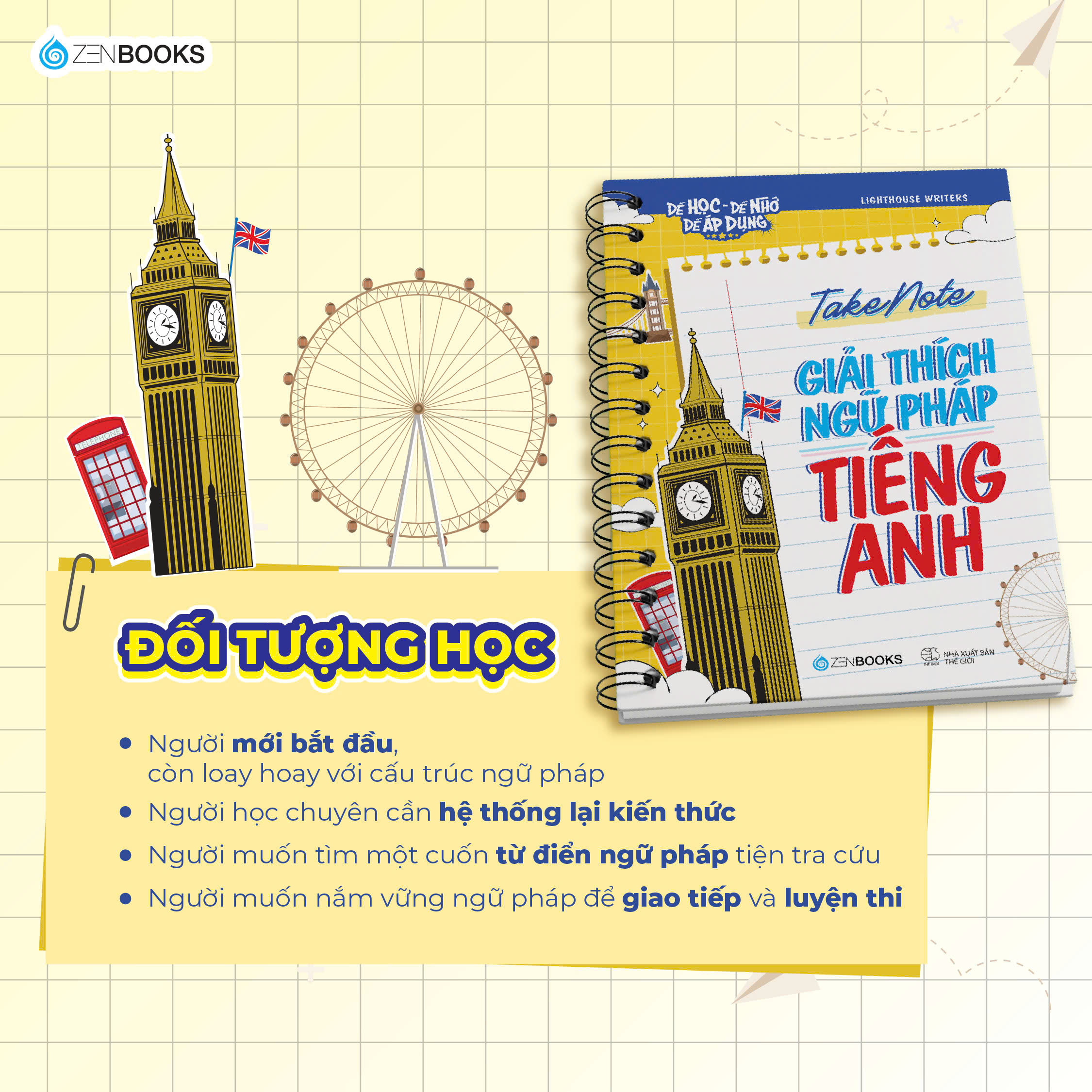 Dễ Học Dễ Nhớ Dễ Áp Dụng - Takenote - Giải Thích Ngữ Pháp Tiếng Anh