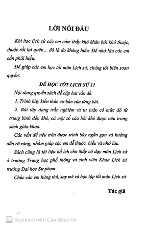 để học tốt lịch sử 11