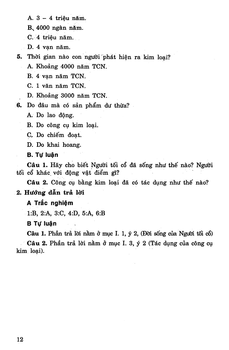 để học tốt lịch sử 6