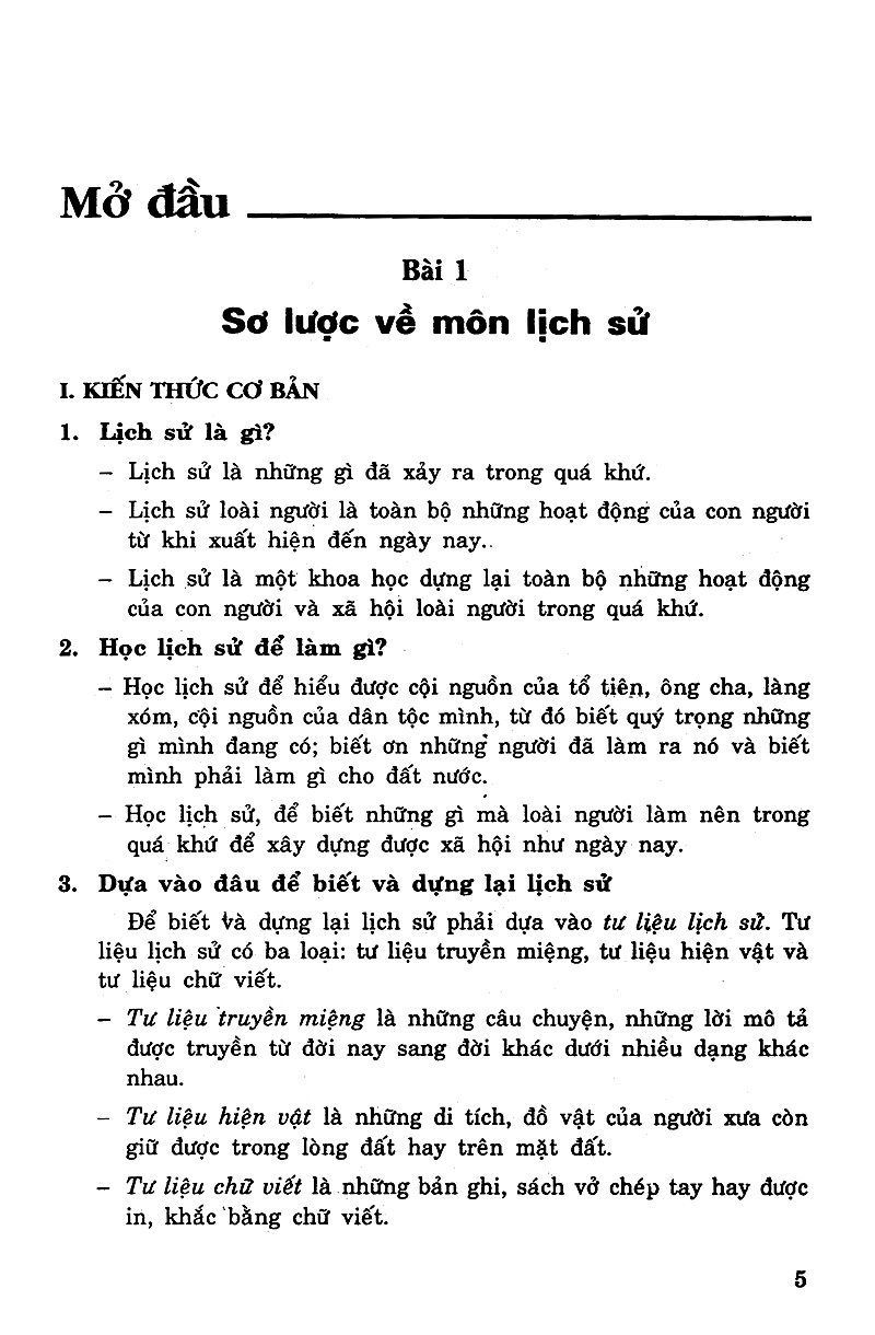 để học tốt lịch sử 6