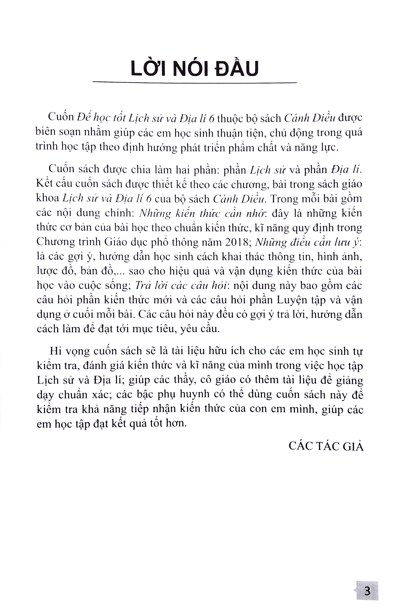 để học tốt lịch sử và địa lí lớp 6 (cánh diều)