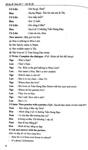 để học tốt tiếng anh 7