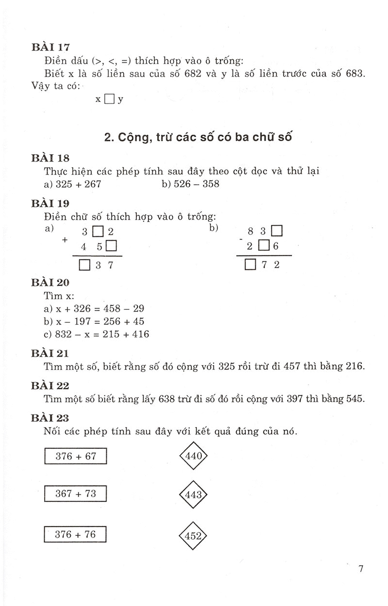 để học tốt toán 3