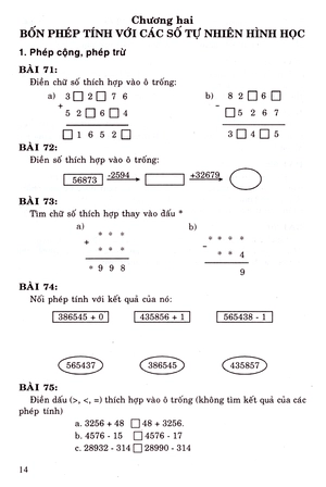 để học tốt toán 4