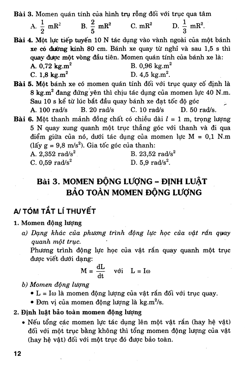 để học tốt vật lí 12