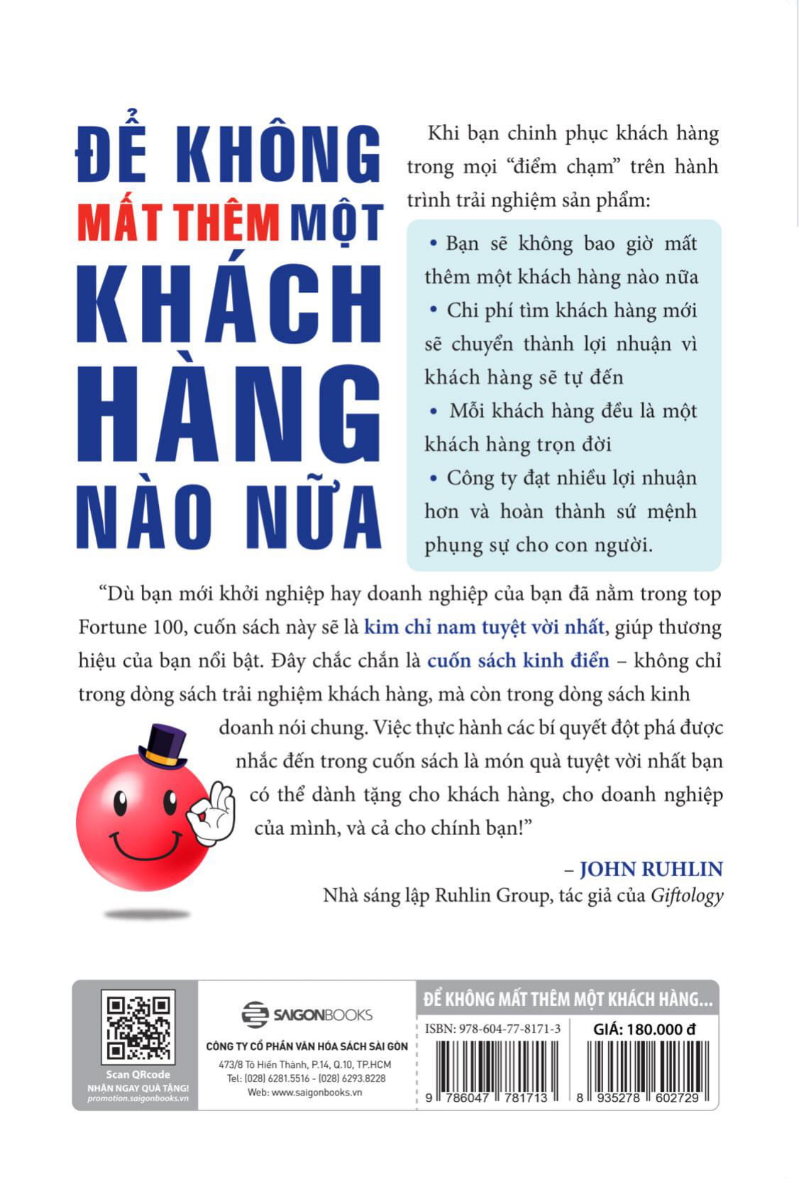 để không mất thêm một khách hàng nào nữa