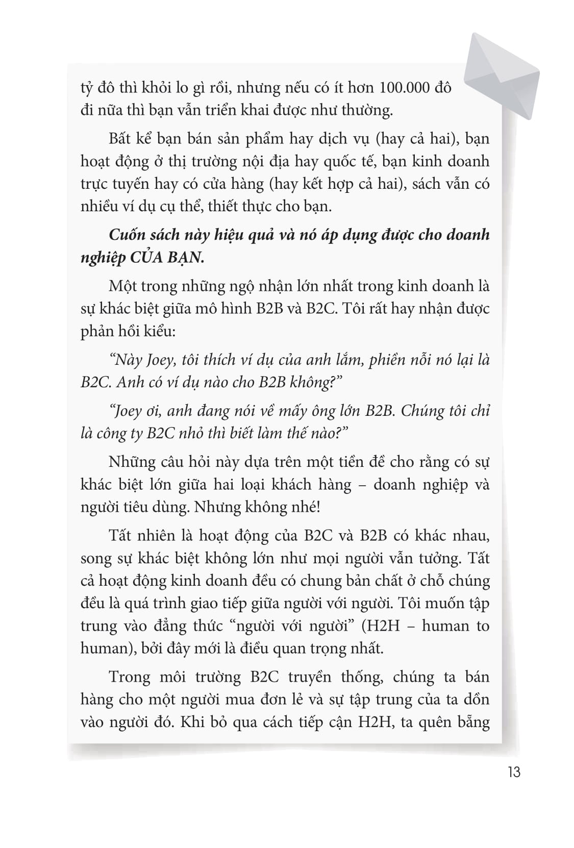 để không mất thêm một khách hàng nào nữa