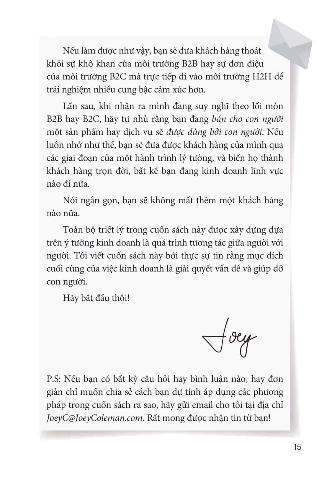 để không mất thêm một khách hàng nào nữa