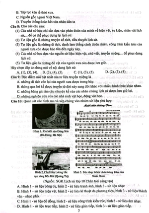 đề kiểm tra đánh giá năng lực môn lịch sử-địa lí lớp 6 - phần lịch sử