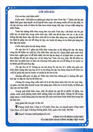 đề kiểm tra đánh giá năng lực môn toán - lớp 1