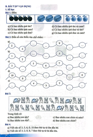 đề kiểm tra đánh giá năng lực môn toán - lớp 1