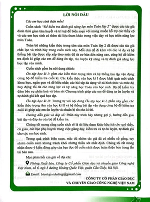 đề kiểm tra đánh giá năng lực môn toán - lớp 2