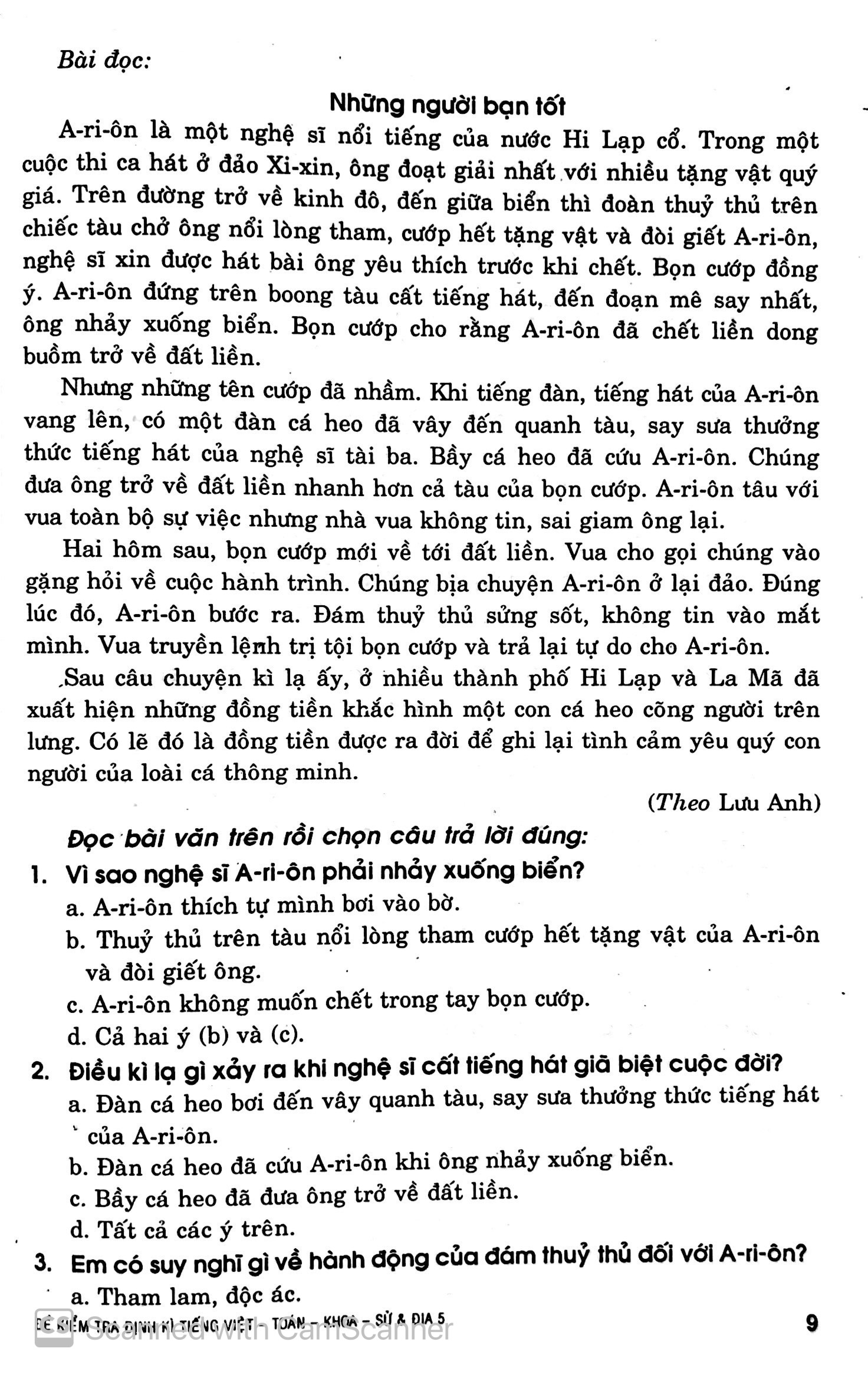 đề kiểm tra định kỳ tiếng việt - toán - khoa học - lịch sử - địa lí 5