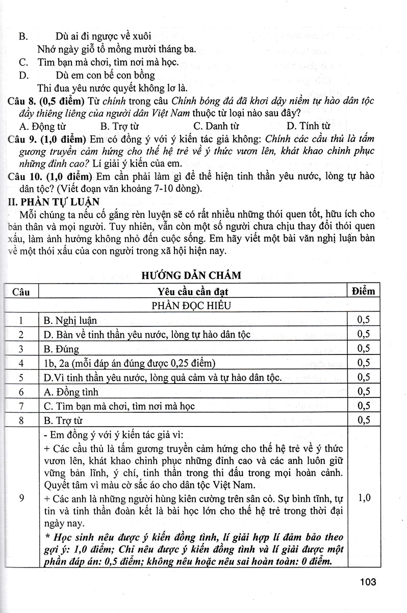 đề kiểm tra ngữ văn 8 (dùng chung cho các bộ sgk hiện hành)