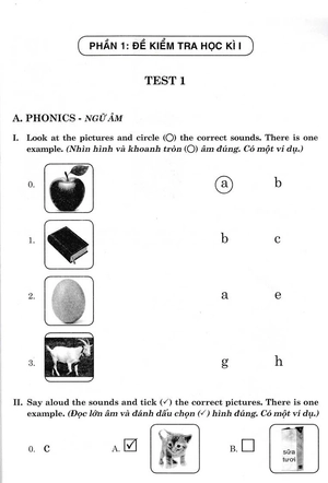 đề kiểm tra tiếng anh 1