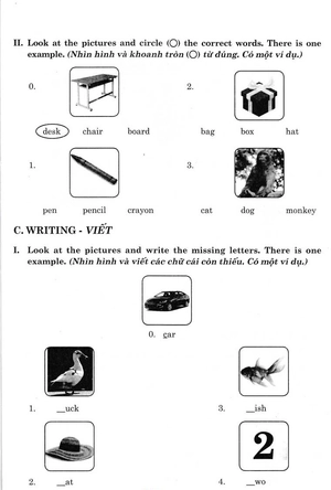 đề kiểm tra tiếng anh 1
