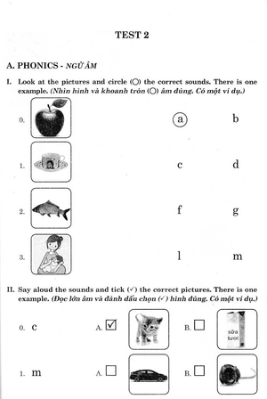 đề kiểm tra tiếng anh 1
