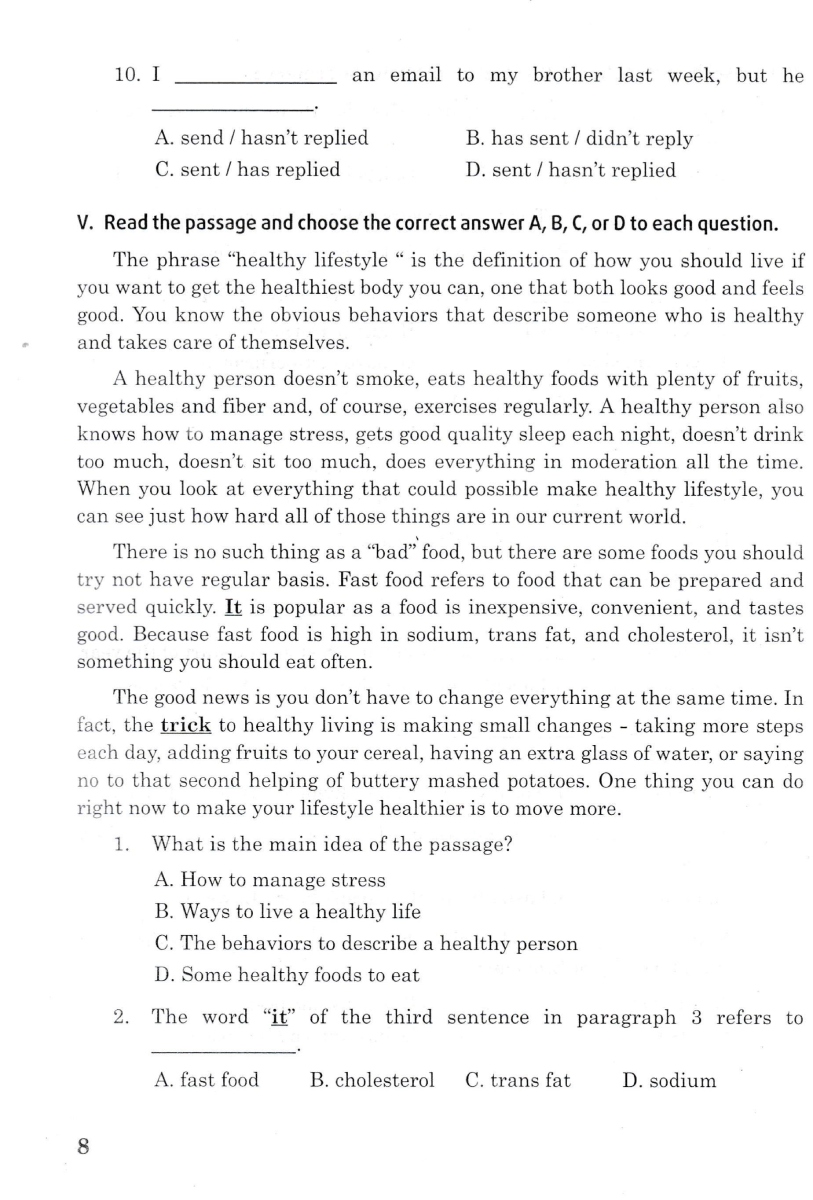 Đề Kiểm Tra Tiếng Anh 11 (Global Success)