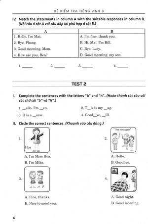 đề kiểm tra tiếng anh 3 (theo chương trình giáo dục phổ thông mới)
