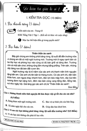 đề kiểm tra tiếng việt 2 - học kì 1 (kết nối tri thức với cuộc sống)