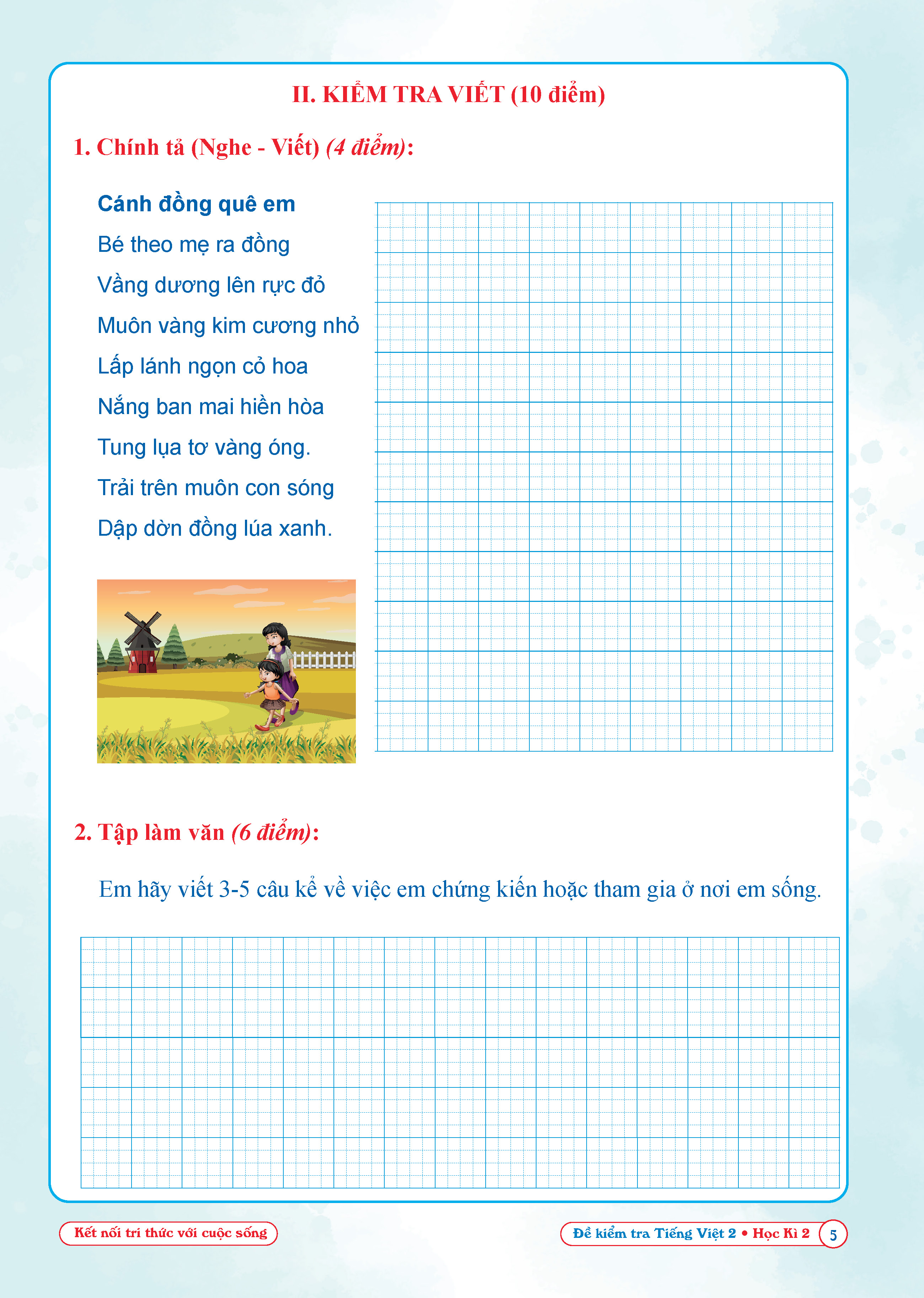 Đề Kiểm Tra Tiếng Việt 2 - Tập 2 (Kết Nối) - Ảnh 6