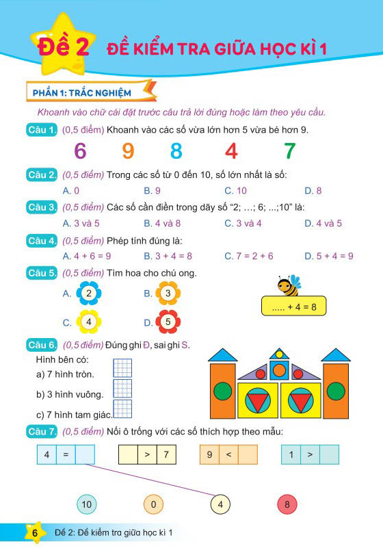 đề kiểm tra toán 1 - học kì 1 (kết nối tri thức với cuộc sống)
