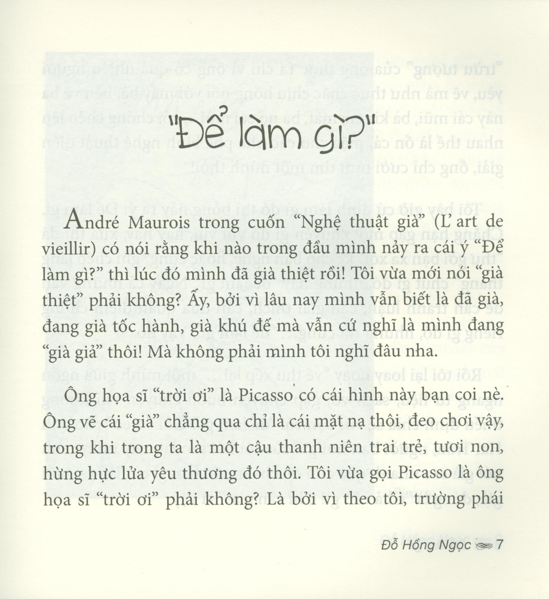 để làm gì - tạp bút
