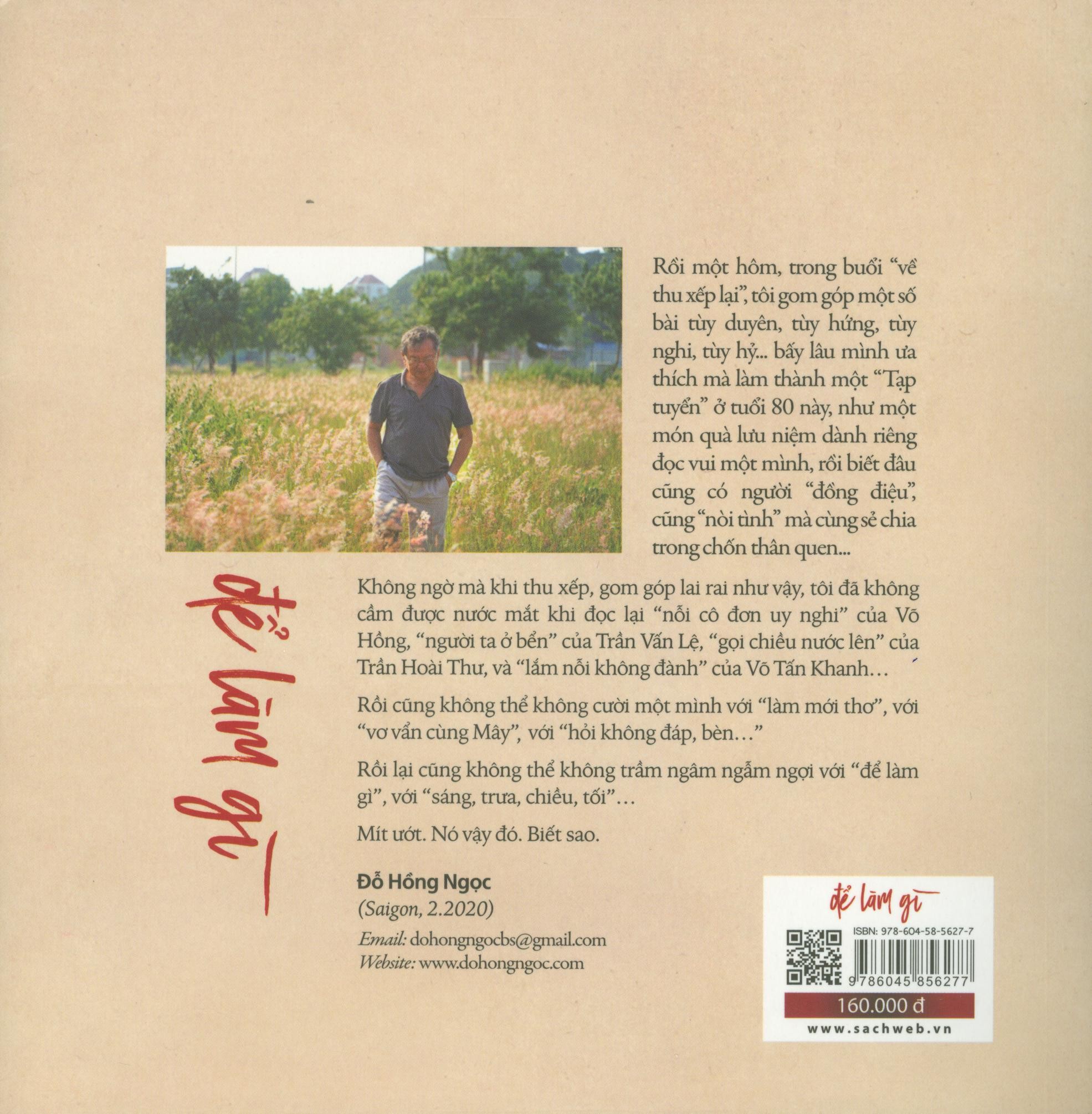 để làm gì - tạp bút