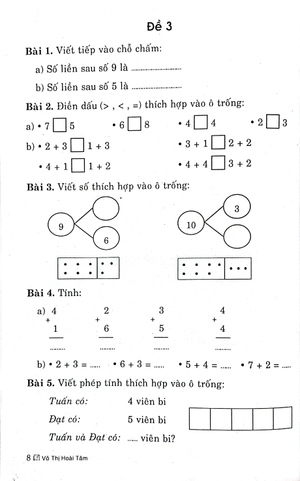 đề luyện tập kiểm tra toán 1 (biên soạn theo chương trình giáo dục phổ thông mới)